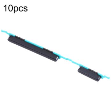 10pcs Power + Volume Buttons for Samsung Galaxy M31 SM-M315 (Black) - 1