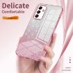 Samsung Galaxy M53 5G Glitter Powder Electroplated Phone Case Silver - 4