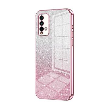 Xiaomi Redmi Note 9 4G Pink Glitter Phone Case - 1