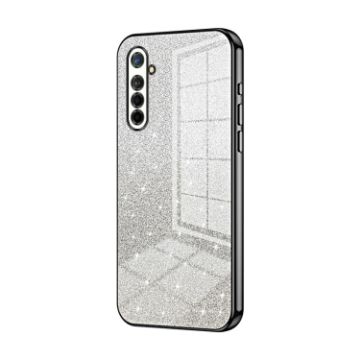 OPPO K5/Realme XT/XT 730G Phone Case - Black Gradient Glitter - 1