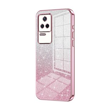 Gradient Glitter Pink Phone Case for Xiaomi Redmi K40S/Poco F4 - 1