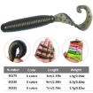 HENGJIA Curved-Tail Soft Dummy Bait Fishing Lures - 10pcs/Pack - 3