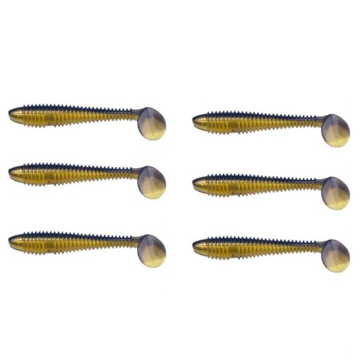 HENGJIA Spaghetti Worm T-Tail Soft Bait Fishing Lures (Color 2) - 1