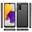 Samsung Galaxy A03s US Version Carbon Fiber TPU Phone Case - Black - 2