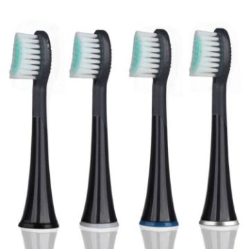 Mornwell D01/D02 Electric Toothbrush Heads and Caps - Black D902 - 1