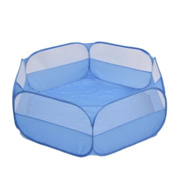Small Pet Fence Outdoor Workout Game Crawling Animal Tent Blue - 1