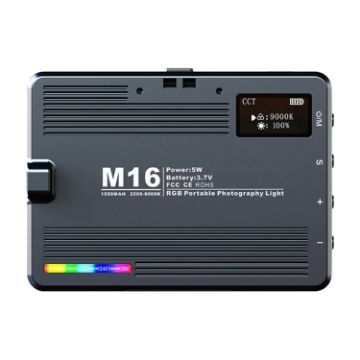 Desiontal M16 RGB Rechargeable Pocket Light Mini Photography Light - 1