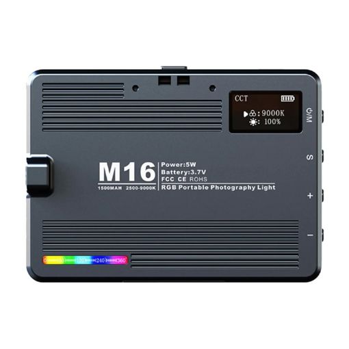 Desiontal M16 RGB Rechargeable Pocket Light Mini Photography Light - 1