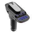 ER9 Hands-Free Calling Car Kit Bluetooth Headset Dual USB Charger FM Transmitter - 2