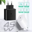 M135 45W USB-C Fast Charger with 5A Type-C Cable - EU Plug - 3
