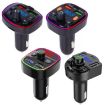 Q5 3.1A USB+PD Bluetooth Car Charger Car FM Transmitter - 2