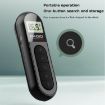 Mini Pocket FM Radio Collar Clip Style Rechargeable Walkman Black - 6