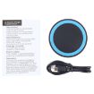 Universal QI Wireless Charging Pad (Black + Blue) - 5