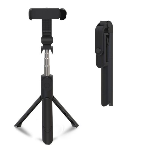 XT09 Bluetooth Selfie Stick Bracket - Black - 1