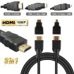3 in 1 Full HD 1080P HDMI Cable Adaptor Kit - 1.5m Cable + Mini & Micro Adaptors - 2