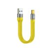 100W 10Gbps USB to USB-C FPC Flexible Data Cable - 13.8cm Yellow - 1
