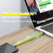 100W 10Gbps USB to USB-C FPC Flexible Data Cable - 13.8cm Yellow - 3