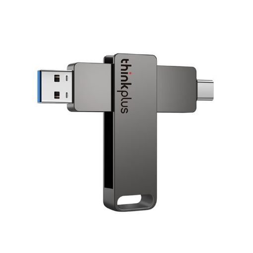 Lenovo Thinkplus MU110 USB3.2+Type-C Flash Drive 64GB Grey - 1