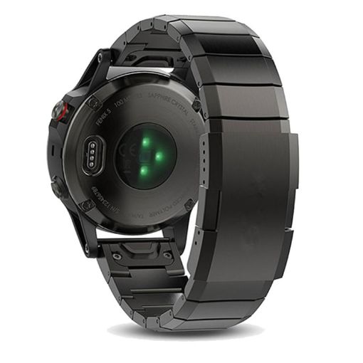 Garmin Fenix 7X Solar 26mm Titanium Alloy Watch Band - Black - 1