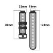 Garmin Forerunner 735/735XT Silicone Watch Band - Black/Grey - 6