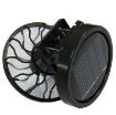 Portable Clip-on Solar Power Cell Travel Cooling Fan - Black - 4