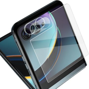 Imak Lens Film + Glass Rear Screen Sticker for Motorola Moto Razr 40 Ultra - 1
