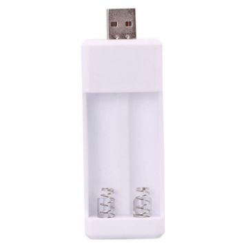 2 Slot USB AA/AAA Rechargeable Battery Charger - 1