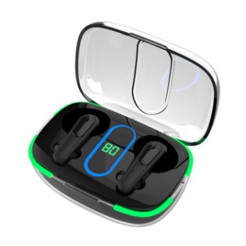 Pro 70 Bluetooth Earphones (Black) - Intelligent Digital Display V5.3 - 1