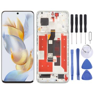 For Honor 90 LCD Screen Digitizer Assembly with Frame - Green - 1
