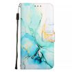 For Honor 20 Lite/10i/20e PT003 Green Marble Pattern Flip Leather Phone Case - 3