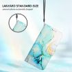 For Honor 20 Lite/10i/20e PT003 Green Marble Pattern Flip Leather Phone Case - 6