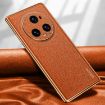 For Honor Magic5 Pro Orange Phone Case - TPU + Leather - 1