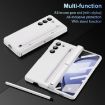 Samsung Galaxy Z Fold6 5G White Leather Phone Case - 3