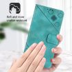 Green Embossed Leather Phone Case for vivo Y72 5G/iQOO Z3/Y52 5G - 4