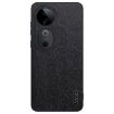 Vivo S19 Pro Tree Bark Leather Shockproof Phone Case - Black - 1