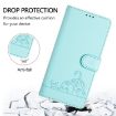 Ulefone Note 14 Cat Rat Embossed Pattern RFID Leather Phone Case - Mint Green - 4