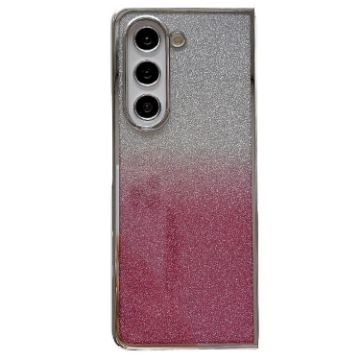 Samsung Galaxy Z Fold6 Electroplating Frame Glitter Paper Phone Case - 1