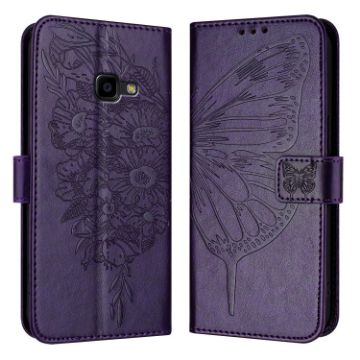 Samsung Galaxy Xcover 4s/Xcover 4 Dark Purple Leather Phone Case - 1