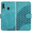 Samsung Galaxy A20e/A10e Elephant Head Embossed Phone Leather Case - Light Blue - 1