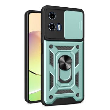 Motorola Moto G04/G24 Sliding Camera Cover Mint Green Case - 1