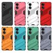 OPPO A78 4G Punk Armor Phone Case with Holder - Orange - 6