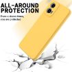 Yellow Liquid Silicone Shockproof Phone Case for Motorola Moto G34 - 4