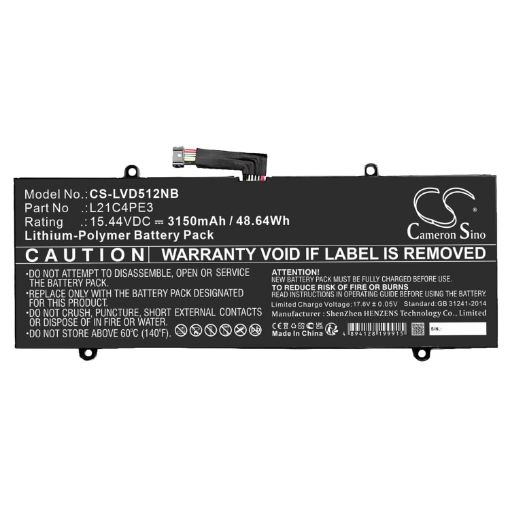 Lenovo IdeaPad Duet 5 Battery L21C4PE3 L21D4PE3 12IRU8 Models - 1