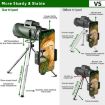 40X60 Outdoor Night Vision Monocular with Tripod - High Power HD - 3