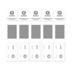 Samsung Galaxy A55 5pcs Privacy Tempered Glass Film - 8