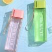 Simple Square Mug Portable Leak-Proof Plastic Cup Sports Camping Bottle - 8