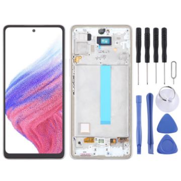 Samsung Galaxy A53 5G SM-A536 OLED LCD Screen Digitizer Assembly White - 1