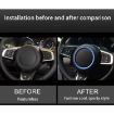 Blue Aluminum Alloy Steering Wheel Cover for Jaguar - 8