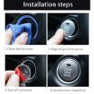 Blue Aluminum Engine Start Stop Button Cover for Mazda CX4/CX5/Axela/ATENZA - 6