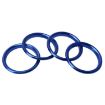 4 PCS Car Outlet Rings for Audi A3 - Blue - 6
